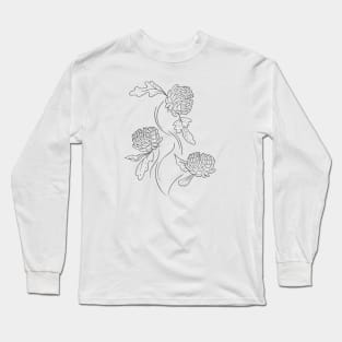 Chrysanthemum (black) Long Sleeve T-Shirt